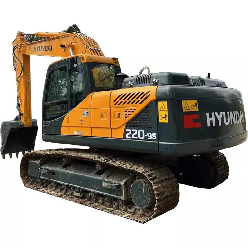 韓国で掘削機クローラーなされる220lc-9sによってヒュンダイの使用される掘削機22トンの