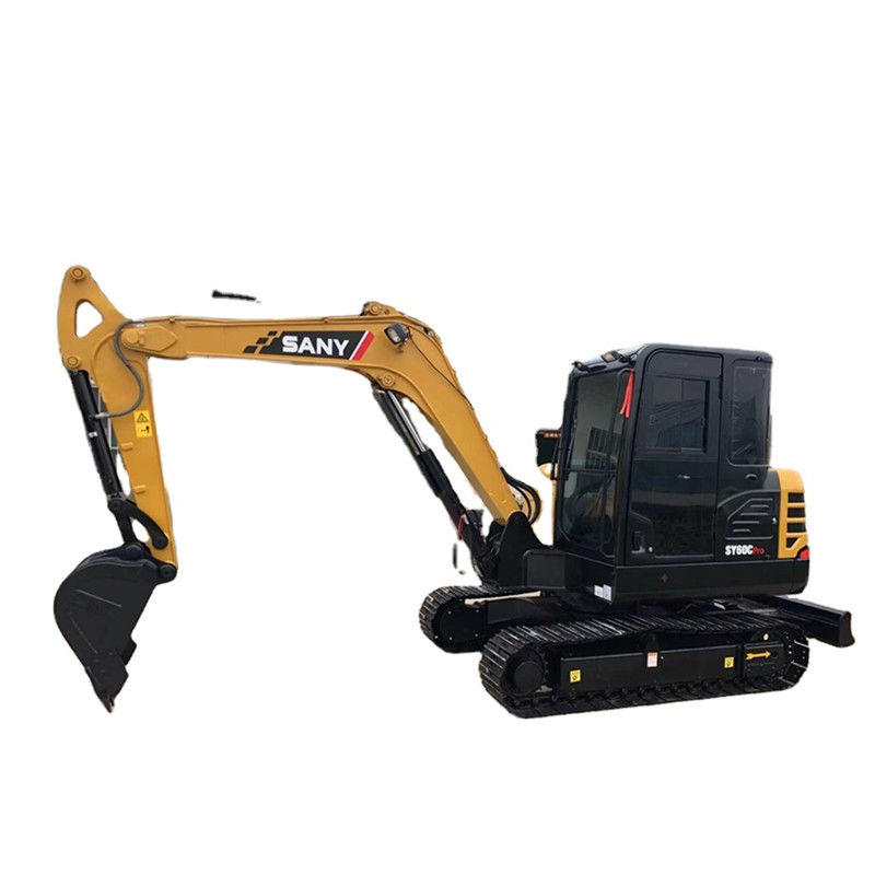 使用された小型クローラー油圧掘削機のSany SY60Cのプロ6トンのバックホウの掘削機