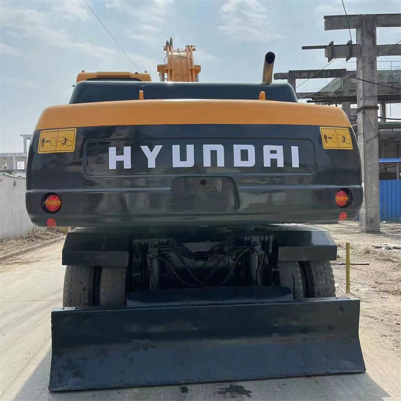 限られるR210W 9ヒュンダイの車輪の掘削機は頑丈な操作の重くする22トンを土地を選定する