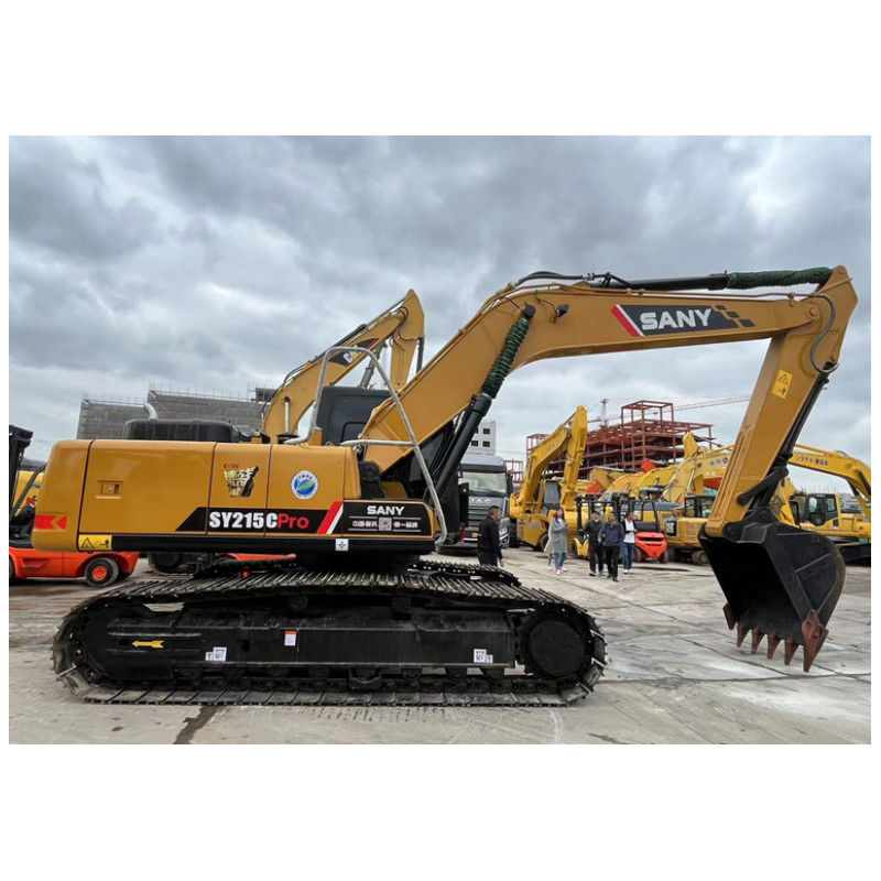 21 トン 中古 水力掘削機 SANY 215C 優れた性能 茶色
