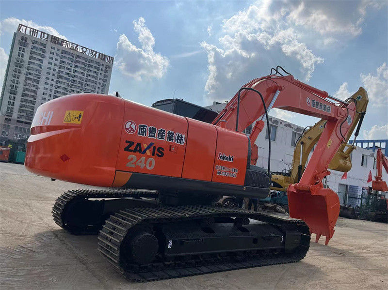 中古ヒタチZX240掘削機 オリジナル 中古日本掘削機 24トンの中型掘削機