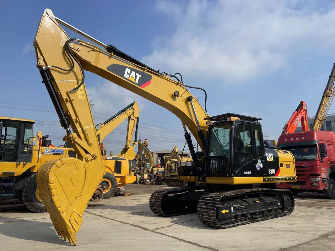 中古キャタピラー320D掘削機 3066エンジンの注入 20トンの中型 CAT 320掘削機