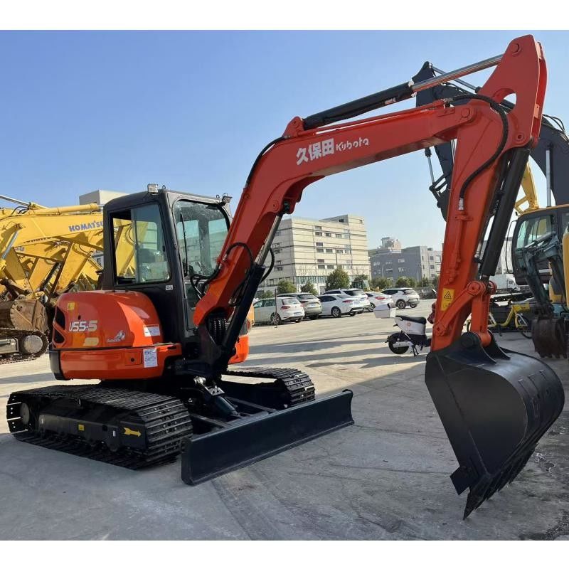 Kubota KX155 日本 掘削機 36.5 KN 建設用バケツ掘削力