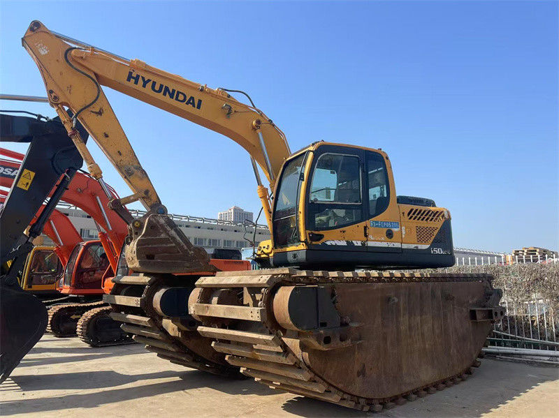 オリジナル 中古ハインダイ R150LC-9 両生類掘削機 15トンのハインダイ掘削機