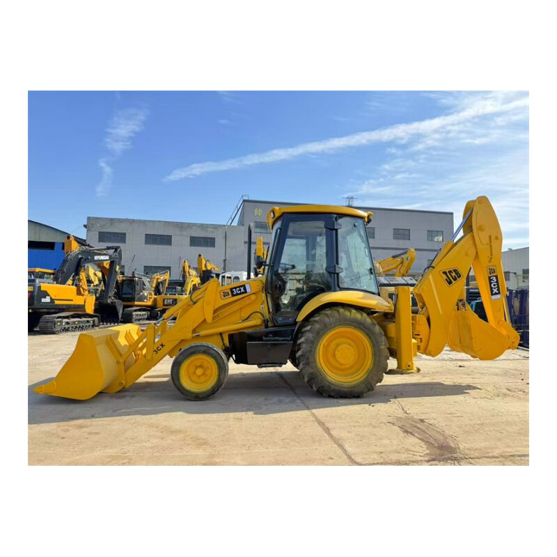 中古のJCB 3CXバックホーローダー、バケット容量1.1m3、出力81kw、1年保証付き
