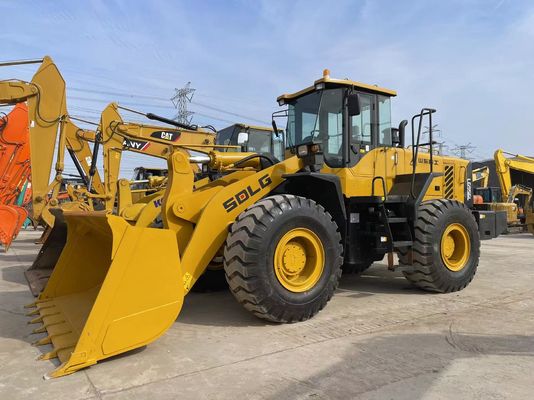 SDLG LG956Lの車輪の積込み機の前部積込み機黄色い17450kg