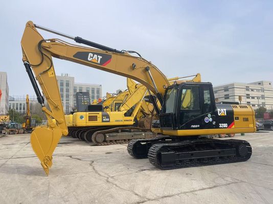 良い状態で使ったキャタピラー 320D掘削機 20トンの掘削機猫
